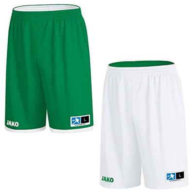 JAKO 4451 Reversible Short Change 2.0 - Sportgroen/Wit - XL