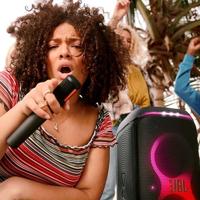 JBL Partybox Wireless Mic Microfoon Zwart - thumbnail