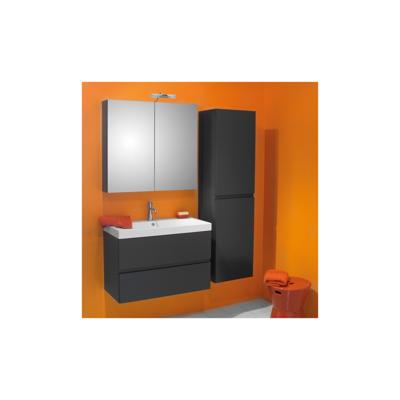 Badkamermeubelset Go By Van Marcke Roxanne 80cm Met Spiegelkast Antraciet