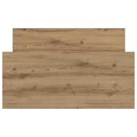 Bedframe zonder matras spaanplaat artisanaal eikenkleurig - thumbnail