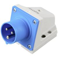 Sygonix SY-6261866 CEE-CARA-wandstekker 16 A 3-polig 250 V/AC 1 stuk(s) - thumbnail