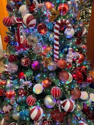 Decoris kerstballen Glas 6st kerstrood 8cm - thumbnail