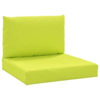 VidaXL Palletkussens 2 st oxford stof heldergroen - thumbnail