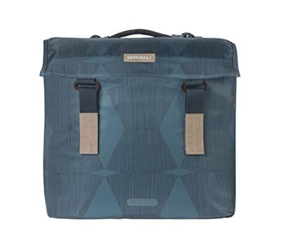 Basil Dubbele fietstas elegance mik 40-49 liter - estate blauw