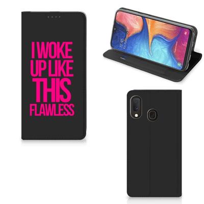 Samsung Galaxy A20e Hoesje met tekst Woke Up - Origineel Cadeau Zelf Maken Samsung Galaxy A20e Hoesje met tekst Woke Up - Origineel Cadeau Zelf Maken