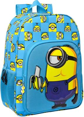 Schoolrugzak Minions Minionstatic Blauw 33 x 42 x 14 cm (8412688483181)