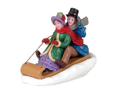 Lemax victorian toboggan ride kerstdorp figuur type 3 Caddington Village 2021