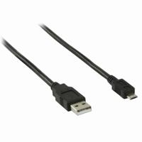 USB 2.0-Kabel | A Male - Micro-B Male | 5,0 m | Zwart - thumbnail