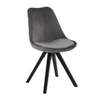 wehkamp home eetkamerstoel Hagen velours (set van 2) - thumbnail