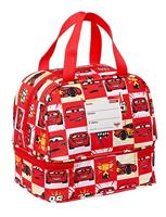 Lunchtrommel Cars Let's race Wit Rood 20 x 20 x 15 cm - thumbnail