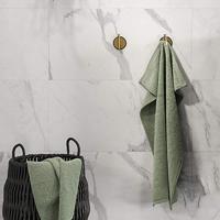 Toiletaccessoiresset Tiger Tune Met Toiletborstel, Toiletrolhouder en Handdoekhaak Geborsteld Messing - Zwart - thumbnail