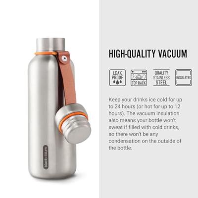 Black+Blum Geïsoleerde Waterfles - 0.5Ltr - Oranje