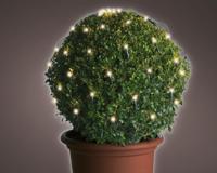 Led net buxus verlichting D80cm 120 lampjes - thumbnail
