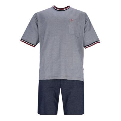 Marine blauwe heren shortama Hajo