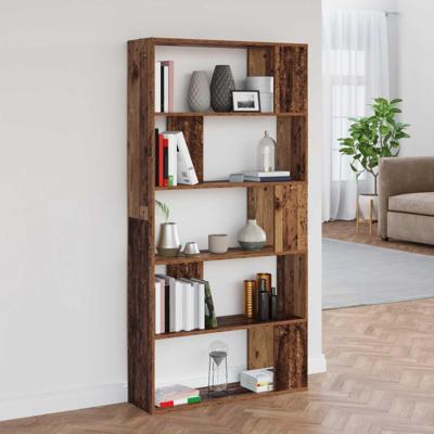 Boekenkast Oudhout 80 x 24 x 159 cm Bewerkt hout