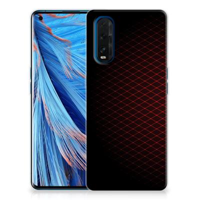 OPPO Find X2 TPU bumper Geruit Rood OPPO Find X2 TPU bumper Geruit Rood
