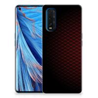 OPPO Find X2 TPU bumper Geruit Rood - thumbnail