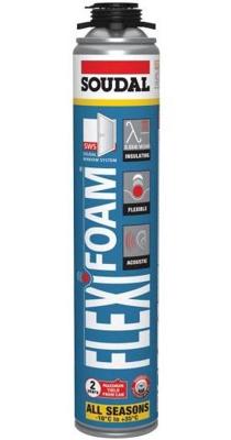 Soudal Flexifoam Gun | Elastisch PU Schuim | Blauw | 750 ml - 117472 Soudal Flexifoam Gun | Elastisch PU Schuim | Blauw | 750 ml - 117472