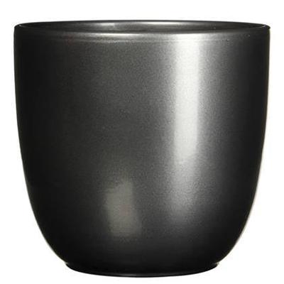 Bloempot Pot rond es/19 tusca 20 x 22.5 cm antraciet Mica - Mica decorations
