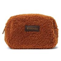 Essenza Essenza Lucy Teddy Make-up Bag L: 15 - W: 10 - H: 10 Leather brown - thumbnail