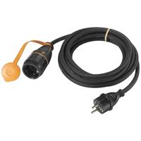 Sygonix SY-5597570 Strom extension cable black, Orange 5m verriegelbar, witterungsbeständig - thumbnail