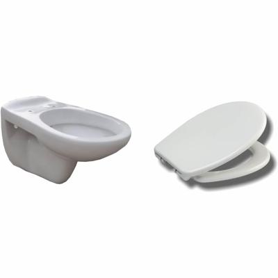 Neptunus wandcloset met Ultimo 3.0 toiletzitting softclose en quick release glans wit Neptunus wandcloset met Ultimo 3.0 toiletzitting softclose en quick release glans wit