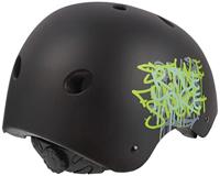 Polisport urban radical fietshelm s 53-55cm graffiti zwart/groen - thumbnail