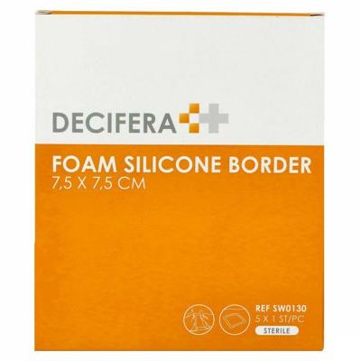 Decifera Foam Silicone Border 7,5x 7,5cm 5