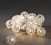 LED decoratieve lichtsnoer met 16 aluminium draadbollen, 3176-103 - thumbnail