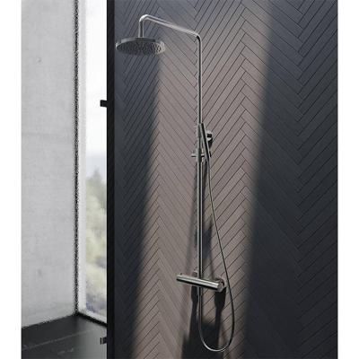 Hotbath Buddy thermostatische regendoucheset met ronde handdouche en hoofddouche 30 cm, chroom