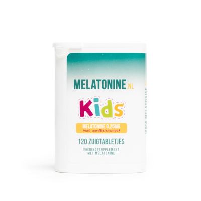 Melatonine 0,25 mg Kids aardbei - 120 tabletten