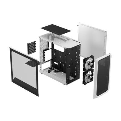 Fractal Design Focus 2 RGB White TG Clear Tint - thumbnail