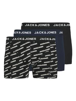 Jack & Jones Boxershorts JACBRIAN Trunks 3-pack Navy Blazer / Black-XL