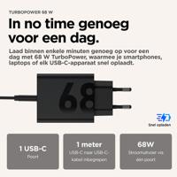 Motorola TurboPower 68W Universeel Zwart AC Snel opladen Binnen - thumbnail