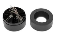 MAUL papercliphouder magnetisch Ø7.3x6cm incl. paperclips zwart - thumbnail