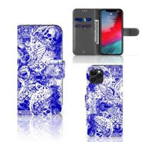 Telefoonhoesje met Naam Apple iPhone 11 Pro Angel Skull Blauw - thumbnail