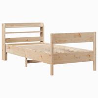 Bedframe zonder matras massief grenenhout 75x190 cm - thumbnail