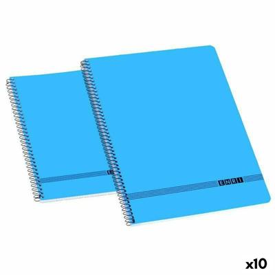 Schrift ENRI Zacht deksel Blauw 80 Lakens 4 mm Quarto (10 Stuks)