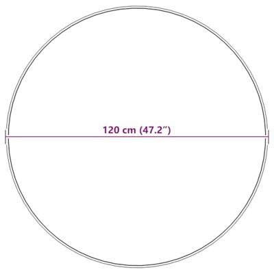 VidaXL Nep schapenvacht tapijt tafalla beige ø 120 cm polyester