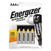 Energizer Power LR03 AAA batterij (potlood) Alkaline 1.5 V 4 stuk(s) - thumbnail
