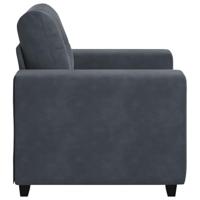 Fauteuil 60 cm fluweel donkergrijs - thumbnail