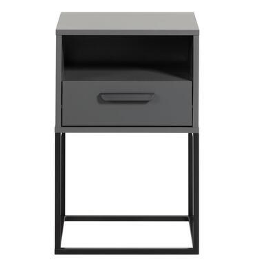 Nachtkastje Tokio - 1 lade en vak - antraciet