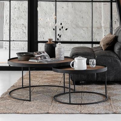 DTP Home Salontafel 'Mercurius' Teakhout, Set van 2 stuks, kleur Naturel DTP Home Salontafel 'Mercurius' Teakhout, Set van 2 stuks, kleur Naturel