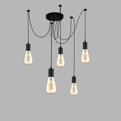 Searchlight 5-lichts pendelSquiggle Spider - 9665-5BK