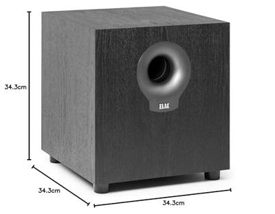 ELAC: S10.2 Subwoofer 1 stuks - Zwart