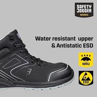 Safety Jogger Cador Mid S3 | Zwart | Maat 43 - 5401033435879 - thumbnail