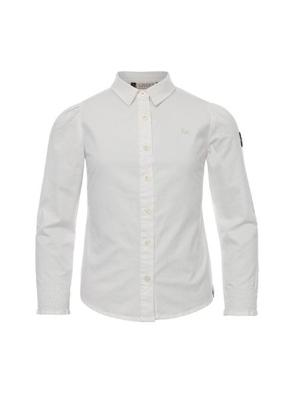 Smocked poplin blouse
