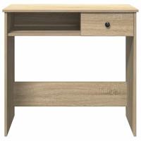 Bureau 80x40x75 cm bewerkt hout sonoma eikenkleurig - thumbnail