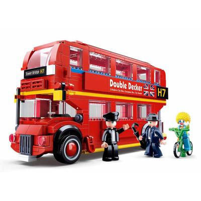 Sluban London Double-Decker Bus bouwstenen set Sluban London Double-Decker Bus bouwstenen set