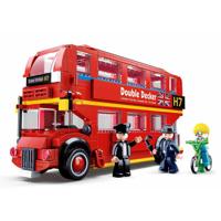 Sluban London Double-Decker Bus bouwstenen set - thumbnail